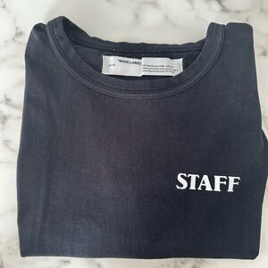 Off-White Black 'STAFF' Short Sleeve Tee